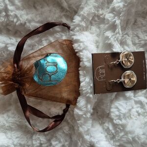 🎈Rain Silver & Gold Drop Earrings